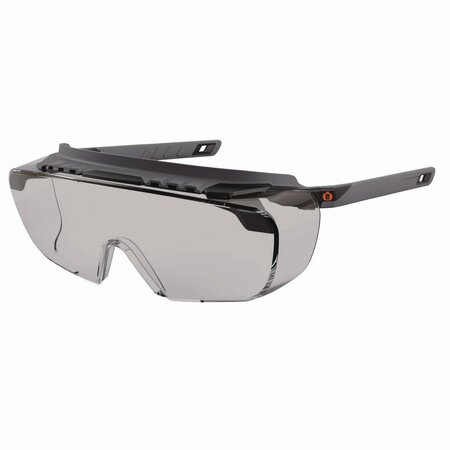 ERGODYNE Skullerz OSMIN Safety Glasses, Matte Black Polycarbonate Frame, Indoor/Outdoor Polycarbonate Lens 55103